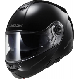 LS2 FF325 STROBE CASCO MODULARE APRIBILE NERO OPACO