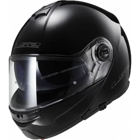 LS2 FF325 STROBE CASCO MODULARE APRIBILE NERO OPACO