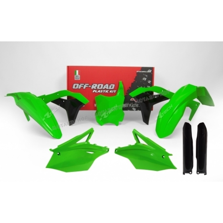 RTECH KIT PLASTICHE KAWASAKI KXF 250 2017 Verde Neon