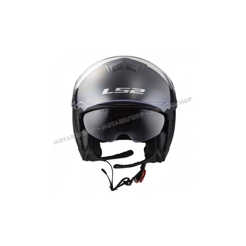 Casco Jet Moto Ls2 Doppia Visiera Ls2 OF573 TWISTER 2 Xover Nero Opaco Blu  Vendita Online 