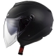 LS2 OF573 TWISTER CASCO JET DOPPIA VISIERA NERO OPACO