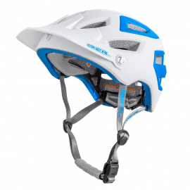 O'NEAL PIKE Bianco Blu casco MTB Enduro Freeride 