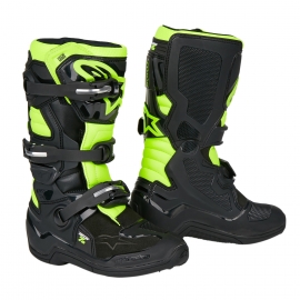 Stivali Alpinestars Tech 7 S Nero Giallo Fluo Minicross Bimbo Ragazzo