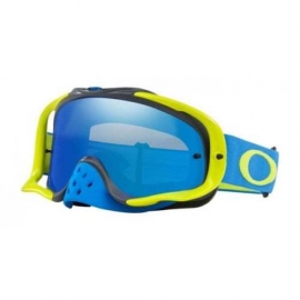Oakley Crowbar MX blu verde Lente blu Iridium e chiara maschera Motocross Enduro Mtb