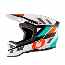 O'NEAL Casco BLADE SYNAPSE bianco Arancio Downhill Enduro Mtb Dh