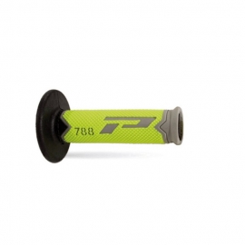 PROGRIP MANOPOLA 788 TRIPLA MESCOLA GIALLO NERO GRIGIA motocross enduro quad