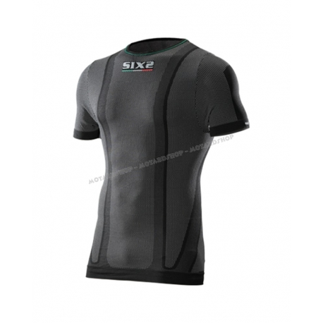 SIX2 MAGLIETTA  Carbon Underwear nera carbon 