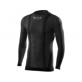 SIXS MAGLIA MANICA LUNGA  Carbon Underwear nera carbon 