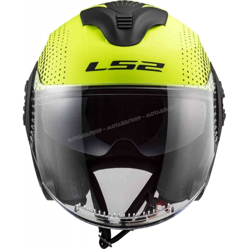 Casco Modulare Giallo Fluo Con Doppia Visiera | Mod. 105 | Taglia XL (61-62 Cm) | Omologato ECE R22-05