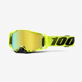 100% ARMEGA NUCLEAR CITRUS lente specchiata oro maschera Motocross Enduro Mtb Dh