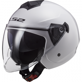 LS2 OF573 TWISTER CASCO JET DOPPIA VISIERA bianco lucido