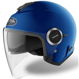 Casco Airoh HELIOS scooter vespa moto blue matt