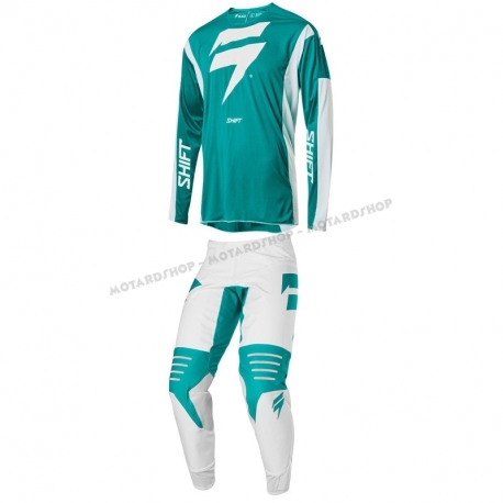 Completo motocross 2020 SHIFT 3LACK LABEL RACE green enduro quad