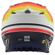 Casco Motocross TROY LEE DESIGNS SE4 ECE in compisito KTM MIRAGE bianco arancio Enduro Quad 