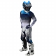 Completo Motocross Troy Lee Designs SE PRO MIRAGE 2010 bianco e grigio enduro quad