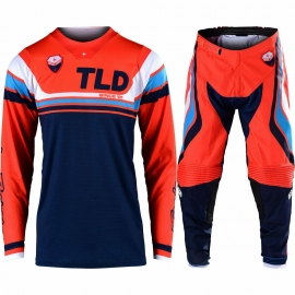 Completo Motocross Troy Lee Designs SE SECA 2020 arancione e nero enduro quad