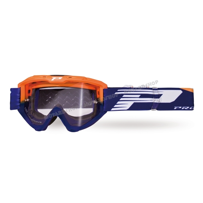 Maschera PROGRIP 3450 RIOT arancio fluo lente fotocromatica motocross  enduro mtb