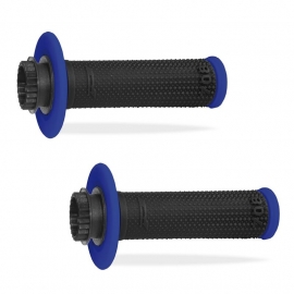 PROGRIP MANOPOLA 708 LOCK ON grip doppia densità nero blu motocross enduro quad
