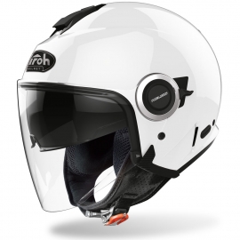 Casco Airoh HELIOS bianco lucido scooter vespa moto