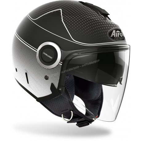 Casco Airoh HELIOS MAP black scooter vespa moto