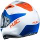 Casco integrale HJC i70 TAS bianco blu red moto da strada scooter