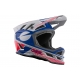 O'NEAL Casco BLADE ACE grigio blu rosso Downhill Enduro Mtb Dh