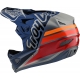 Casco TROY LEE DESIGNS D3 FIBERLITE SILHOUETTE navy silver dh enduro mtb