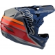 Casco TROY LEE DESIGNS D3 FIBERLITE SILHOUETTE navy silver dh enduro mtb