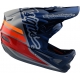 Casco TROY LEE DESIGNS D3 FIBERLITE SILHOUETTE navy silver dh enduro mtb