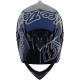 Casco TROY LEE DESIGNS D3 FIBERLITE SILHOUETTE navy silver dh enduro mtb