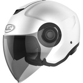 Casco JET HJC i40 semi flat bianco moto da strada scooter