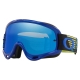 Maschera Motocross OAKLEY O Frame CIRCUIT lente specchiata blu Enduro Mtb Dh