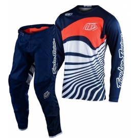 Completo Motocross Troy Lee Designs GP Air DRIFT 2020 navy orange Enduro Quad