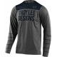 TROY LEE DESIGNS SKYLINE PINSTR grigio blu maglia manica lunga MTB DH ENDURO