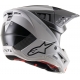 Casco ALPINESTARS SM-5 RAYON grigio bianco nero motocross quad enduro