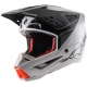 Casco ALPINESTARS SM-5 RAYON grigio bianco nero motocross quad enduro