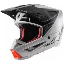 Casco ALPINESTARS SM-5 RAYON grigio bianco nero motocross quad enduro