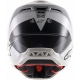 Casco ALPINESTARS SM-5 RAYON grigio bianco nero motocross quad enduro