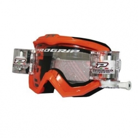 MASCHERA MOTOCROSS Progrip 3201 CON ROLL OFF ARANCIONE DH ENDURO