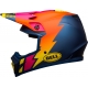 Casco BELL MX-9 MIPS STRIKE blu arancio rosa motocross quad enduro