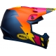 Casco BELL MX-9 MIPS STRIKE blu arancio rosa motocross quad enduro