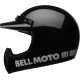 Casco BELL MOTO-3 CLASSIC nero lucido vintage motocross quad enduro