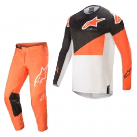 Completo motocross Alpinestars  Supertech Blaze 2021 giallo bianco e nero enduro Quad