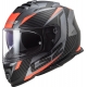 Casco LS2 FF800 STORM RACER matt titanium fluo orange moto da strada scooter