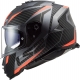 Casco LS2 FF800 STORM RACER matt titanium fluo orange moto da strada scooter