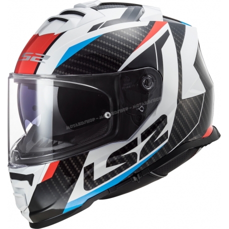 Casco LS2 FF800 STORM RACER red blue moto da strada scooter