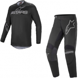 Completo motocross Alpinestars Fluid Grafhite  grigio scuro enduro Quad