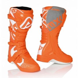 Stivale ACERBIS X-TEAM arancione bianco motocross enduro quad 