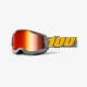 Maschera 100% STRATA 2 IZIPIZI lente specchiata rossa Motocross Enduro Mtb