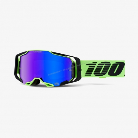 100% ARMEGA URUMA lente specchiata blu HIPER  maschera Motocross Enduro Mtb Dh